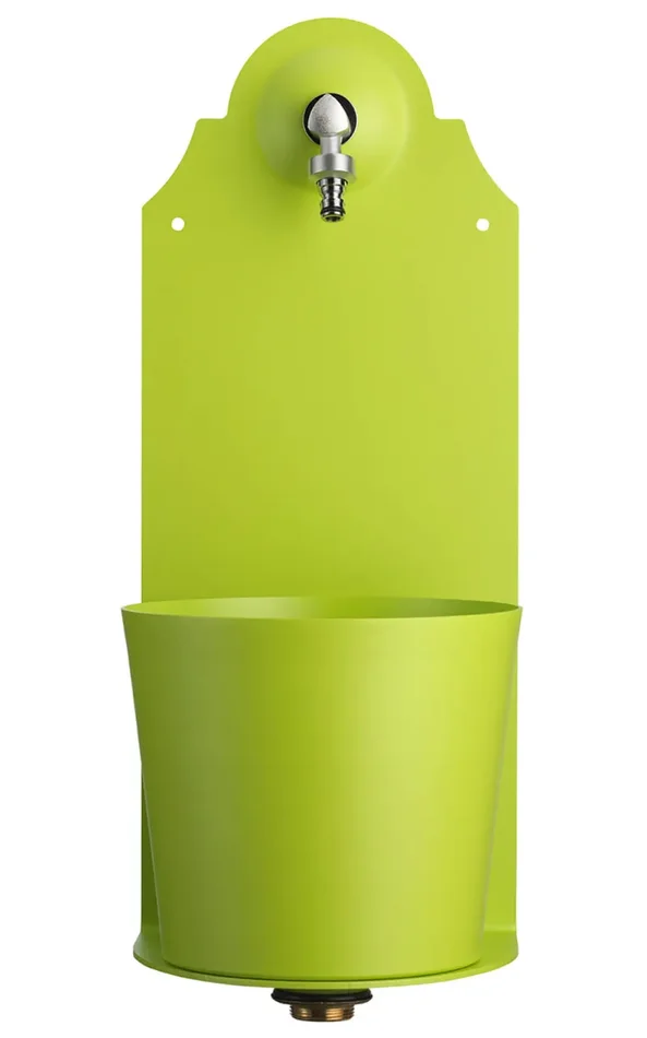 Fontana a Parete da Giardino con Rubinetto Belfer 42/PRX Verde Acido - immagine 2