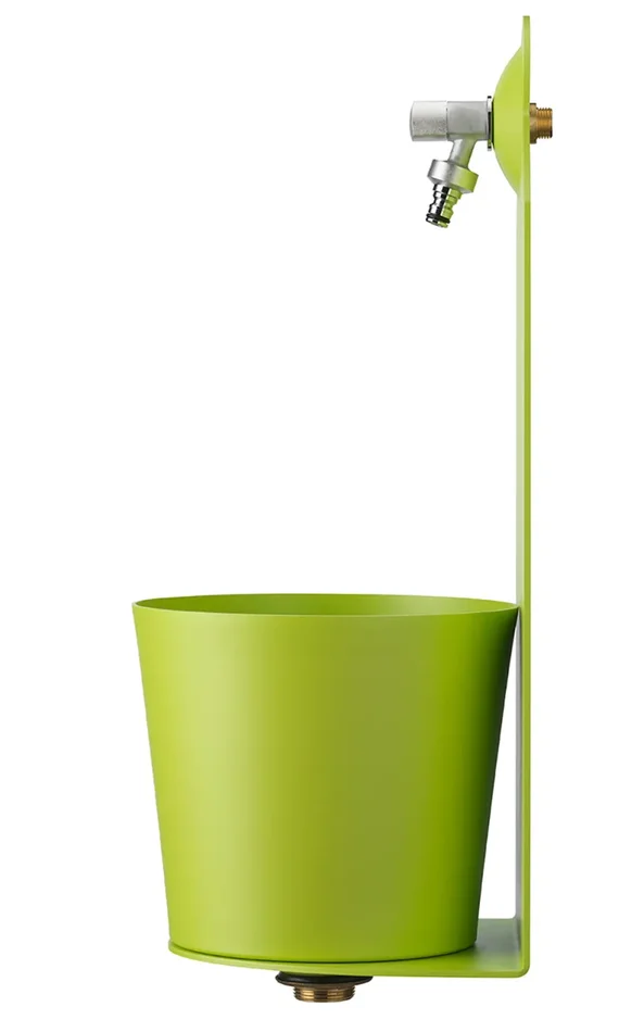 Fontana a Parete da Giardino con Rubinetto Belfer 42/PRX Verde Acido - immagine 3