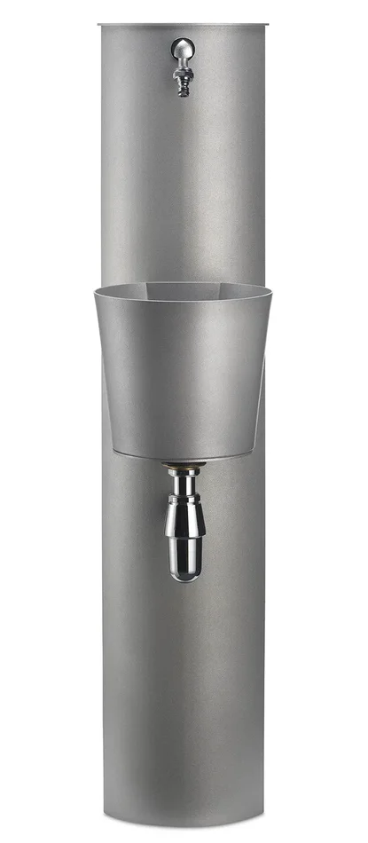 Fontana a Parete da Giardino con Rubinetto e Secchio Belfer 42/PRT Alluminio - immagine 2