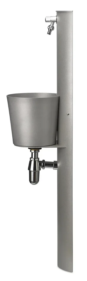 Fontana a Parete da Giardino con Rubinetto e Secchio Belfer 42/PRT Alluminio - immagine 3