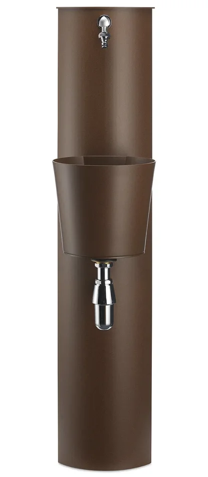 Fontana a Parete da Giardino con Rubinetto e Secchio Belfer 42/PRT Ruggine - immagine 2