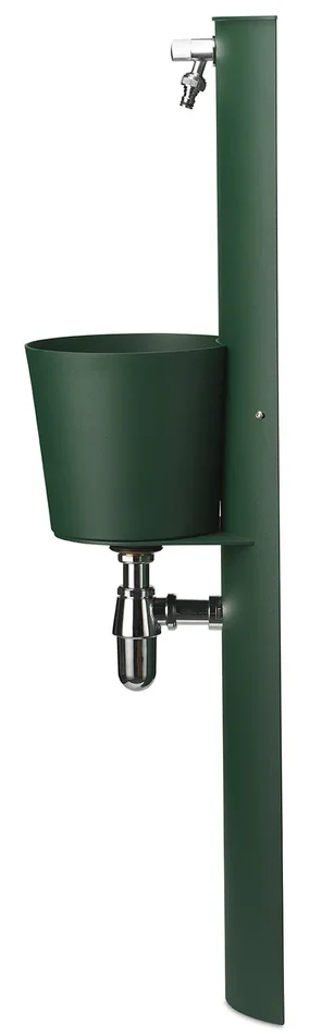 Fontana a Parete da Giardino con Rubinetto e Secchio Belfer 42/PRT Verde - immagine 3