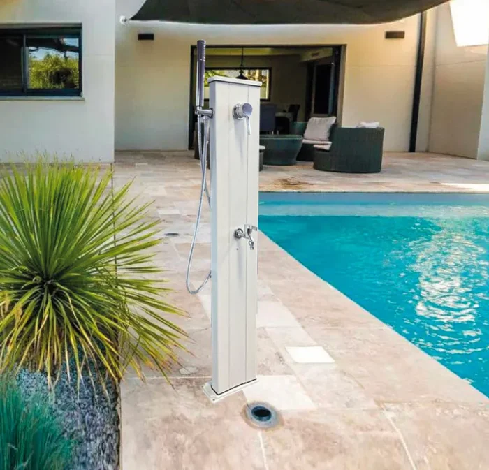 Fontana da Esterno con Rubinetto Portagomma Miscelatore e Doccetta Mobile Arkema Spring Antracite Vendita calda online - immagine 2