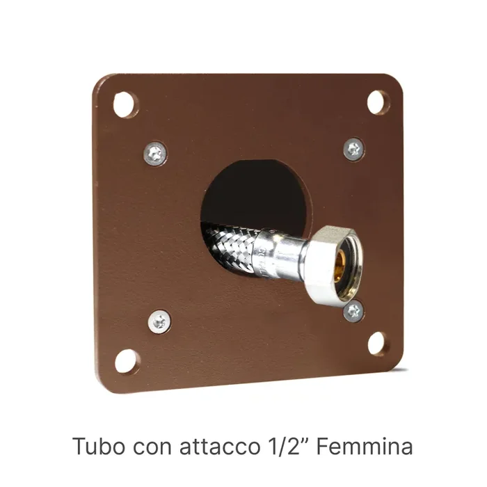 Fontana da Giardino 20x12x85 cm in Alluminio e Acciaio Wick Ruggine - immagine 3