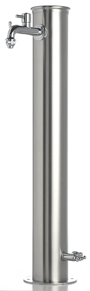 Fontana da Giardino con Doppio Rubinetto Belfer 42/ARRI Acciaio Inox Fornitura