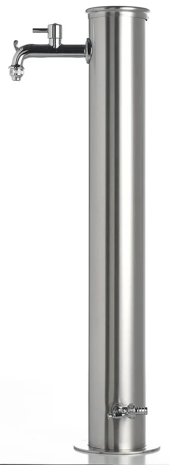 Fontana da Giardino con Doppio Rubinetto Belfer 42/ARRI Acciaio Inox Fornitura - immagine 2