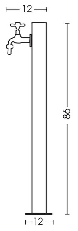 Fontana da Giardino con Rubinetto Belfer 42/ARIQ Acciaio Inox - immagine 2