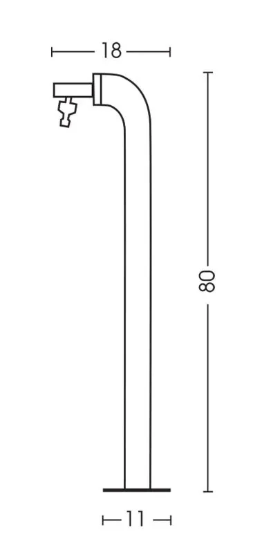 Fontana da Giardino con Rubinetto Belfer 42/PS Avorio - immagine 3