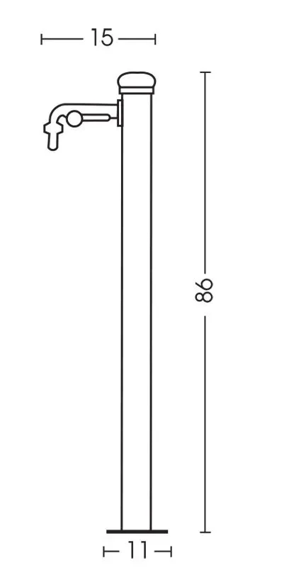 Fontana da Giardino con Rubinetto Belfer 42/SR Viola Fornitura - immagine 3