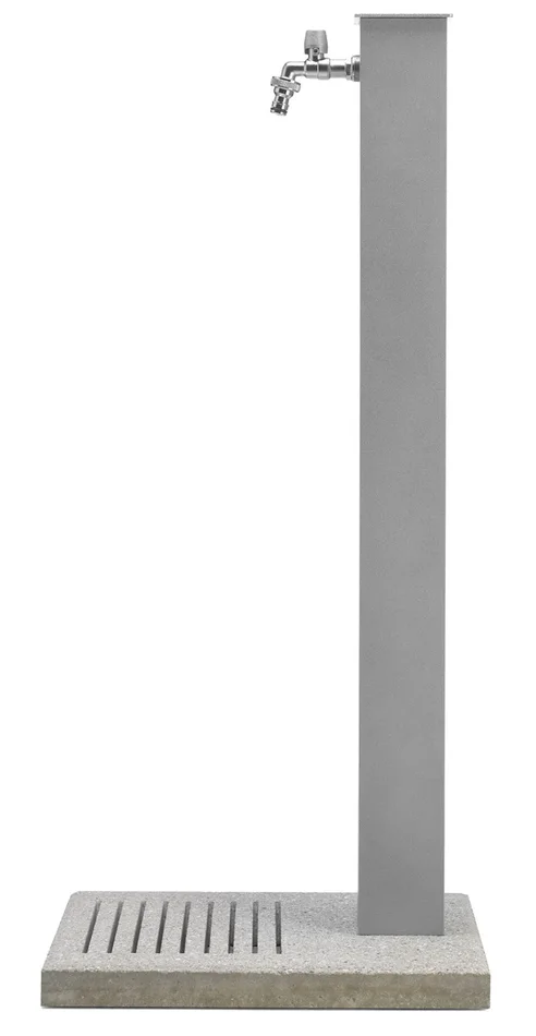 Fontana da Giardino con Rubinetto e Base in Cemento Belfer 42/QBM Alluminio - immagine 3