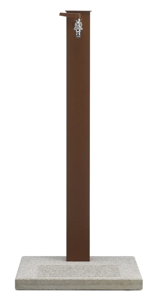 Fontana da Giardino con Rubinetto e Base in Cemento Belfer 42/QBM Ruggine - immagine 2