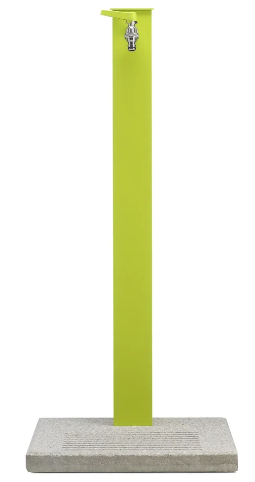 Fontana da Giardino con Rubinetto e Base in Cemento Belfer 42/QBM Verde Acido - immagine 2