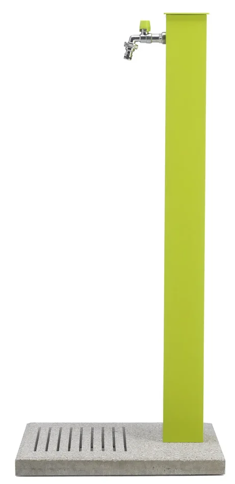 Fontana da Giardino con Rubinetto e Base in Cemento Belfer 42/QBM Verde Acido - immagine 3