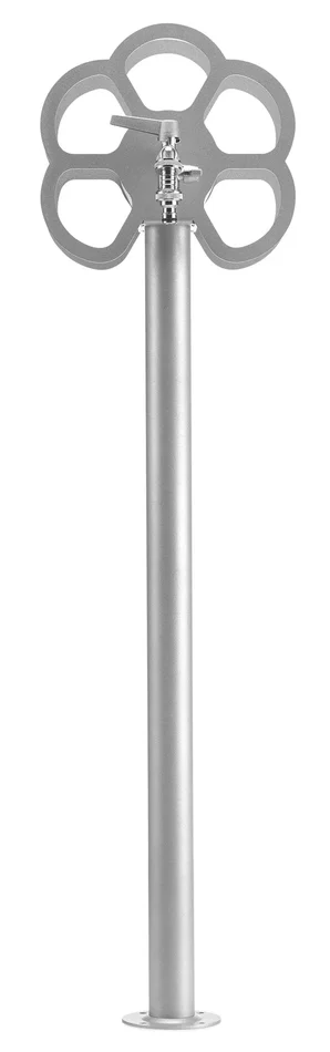 Fontana da Giardino con Rubinetto e Portatubo Integrato Belfer 42/SRF Alluminio Sconti - immagine 2