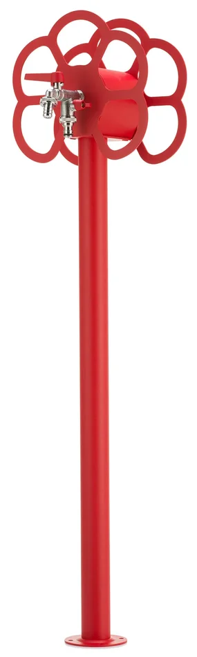 Fontana da Giardino con Rubinetto e Portatubo Integrato Belfer 42/SRF Rosso Sconti