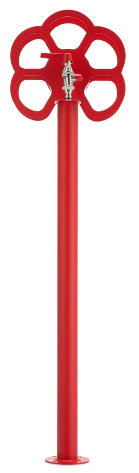 Fontana da Giardino con Rubinetto e Portatubo Integrato Belfer 42/SRF Rosso Sconti - immagine 2