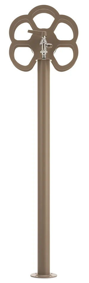 Fontana da Giardino con Rubinetto e Portatubo Integrato Belfer 42/SRF Tortora - immagine 2