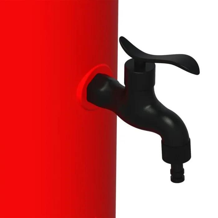 Fontana da Giardino con Rubinetto e Secchiello Sined Tritone Rosso - immagine 3