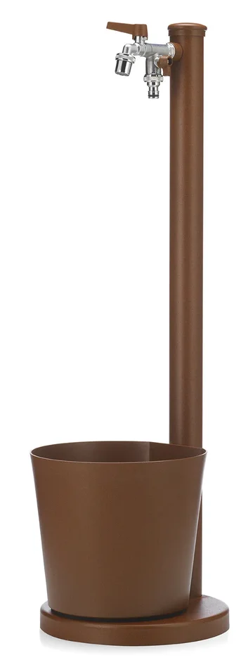 Fontana da Giardino con Rubinetto e Vaschetta Belfer 42/SRV Ruggine - immagine 3