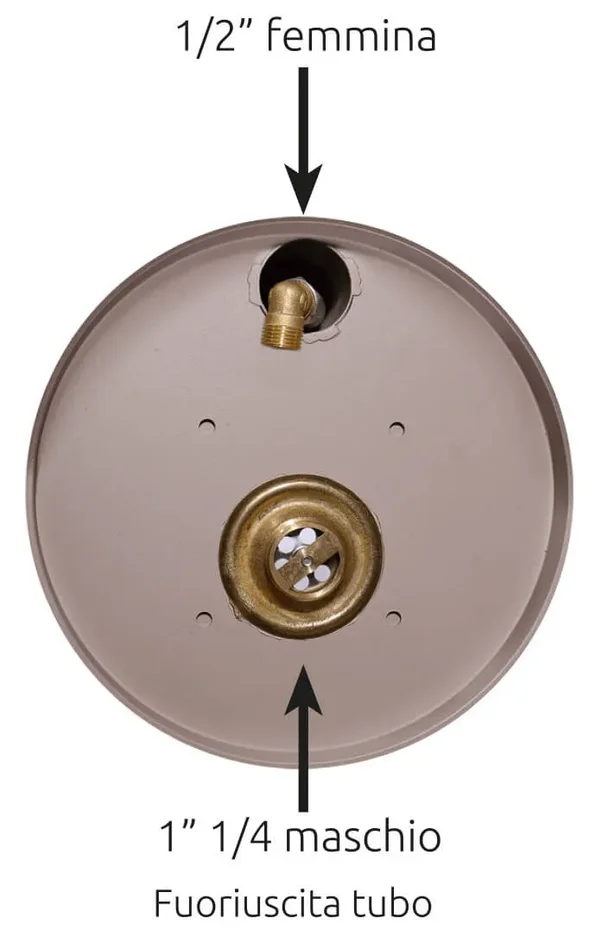 Fontana da Giardino con Rubinetto e Vaschetta Belfer 42/SRV Tortora - immagine 3