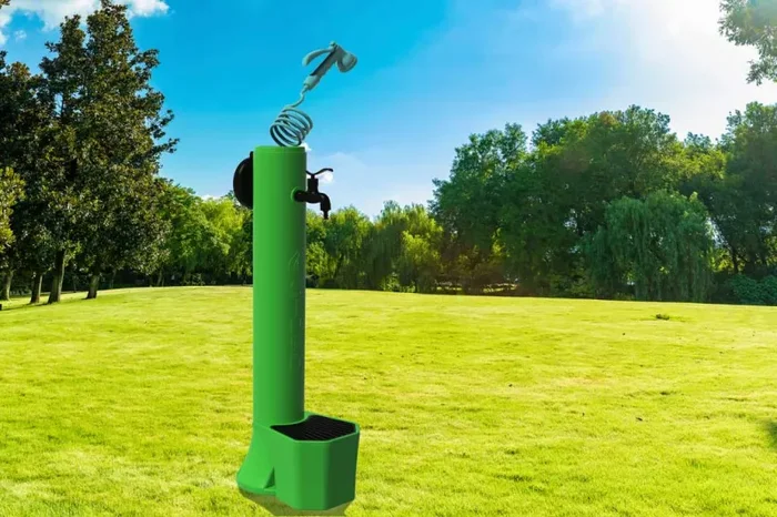 Fontana da Giardino con Rubinetto Secchiello e Tubo Flessibile a Scomparsa Sined Tritone Pro Verde - immagine 2