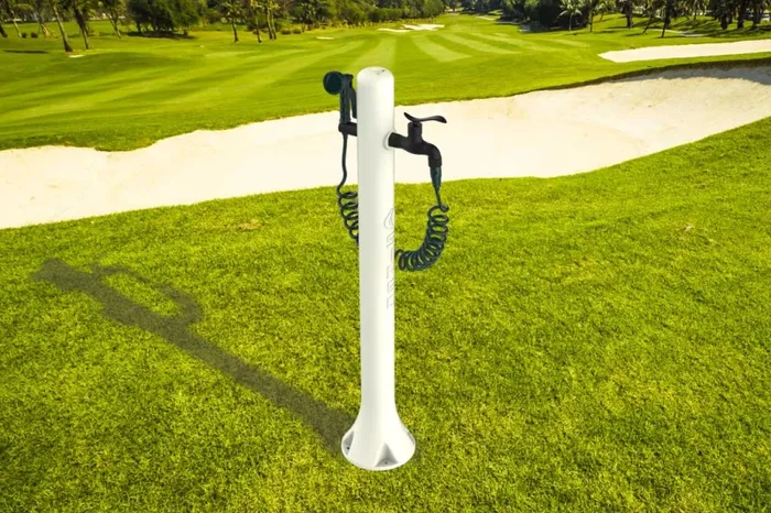 Fontana da Giardino con Rubinetto Tubo Flessibile e Pistola 8 Getti Sined Acqua Pro Bianco - immagine 2