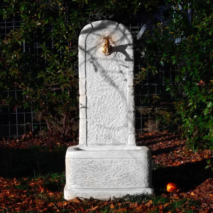 Fontana da Giardino Senza Rubinetto in Cemento Granulato di Marmo Perugia Grigio Saldi - immagine 2