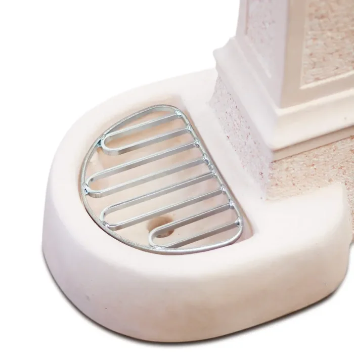 Fontana da Giardino Senza Rubinetto in Cemento Granulato di Marmo Pisa Rosa - immagine 2