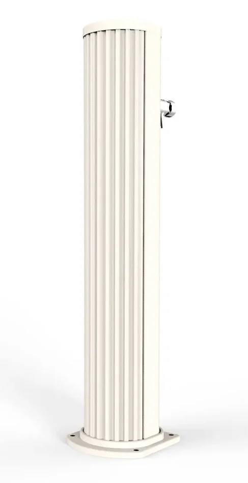 Fontana Lavapiedi da Giardino con Rubinetto Temporizzato Arkema Jolly Bianco Crema - immagine 3