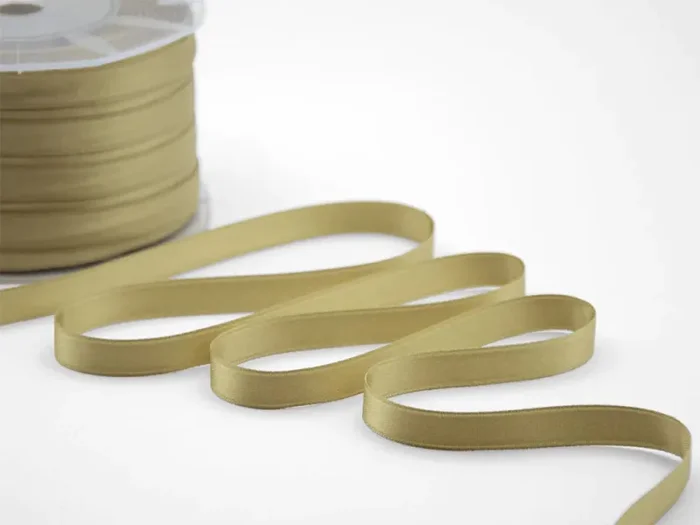 Furlanis Nastro Doppio Raso 10mm Oro Antico 100 mt