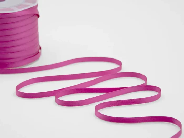 Furlanis Nastro Doppio Raso 6mm Fuxia Peonia 100mt Saldi
