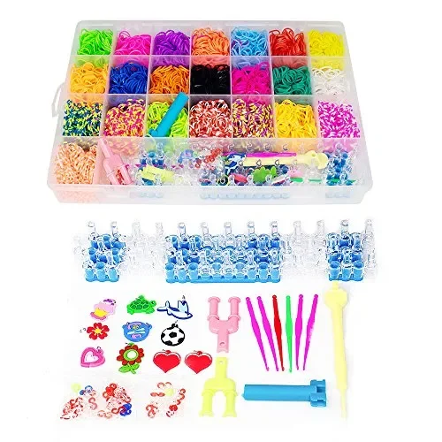 FutureHom 6800 Elastici DIY Loom Nastri Box Fai da Te Braccialetti…