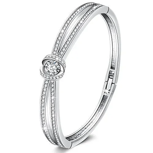 GEORGE · SMITH Crystal Love Classico Bracciale Argento Donna