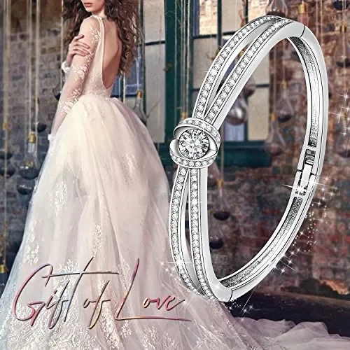 GEORGE · SMITH Crystal Love Classico Bracciale Argento Donna - immagine 3