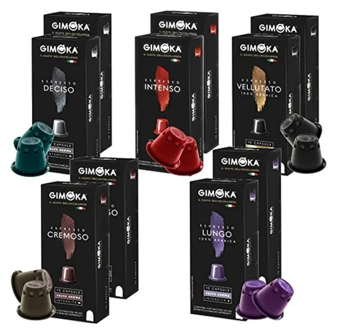 Gimoka – Capsule Compatibili Nespresso, Assortimento di Miscele e Aromi – 100 Capsule