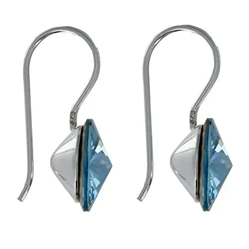 Gioello Les Poulettes – Orecchini in Argento Adornata con Chiaro Cielo Blu - immagine 3