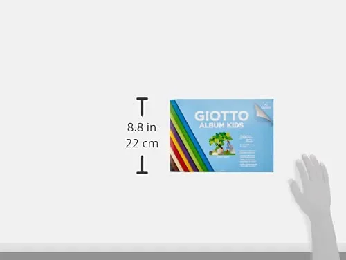 Giotto Kids, Album da 20 fogli carta colorata liscia, A4, 120g/m2 Moda - immagine 2