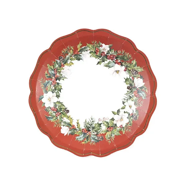 Givi Piatti Natale New Liberty Buon Natale D 21 Cm 8 Pz