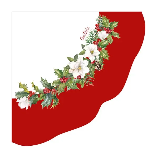 Givi Tovaglioli Natale Happy New Liberty Buon Natale 33 x 33 Cm 16 Pz