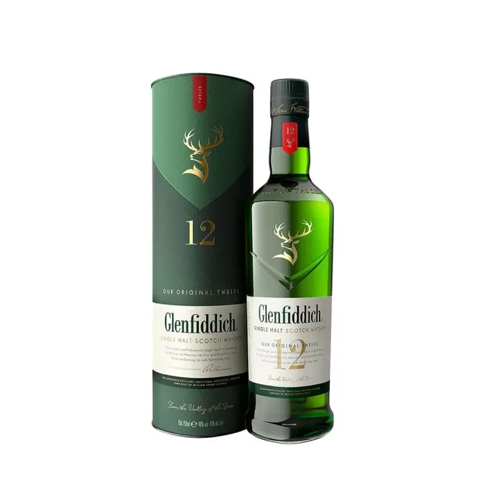 Glenfiddich 12 years single malt scotch whisky