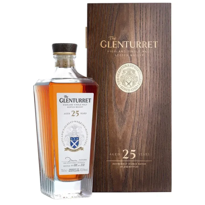 Glenturret Whisky 25 Years Old (Cassetta Legno)