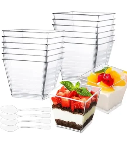 Gold Plast Coppetta Rombo 95 Cc Cf 25 Pz Trasparente - immagine 2