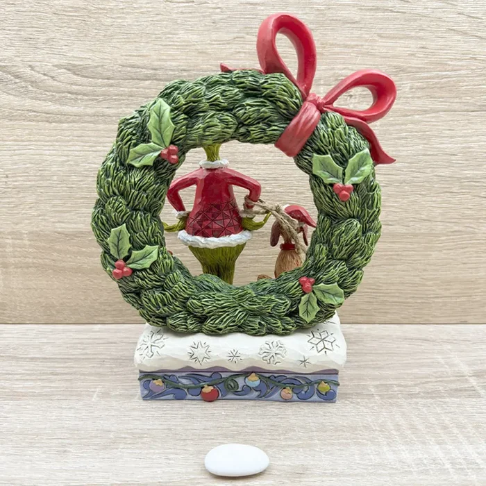 Grinch e Max con Corona Led Enesco - immagine 3