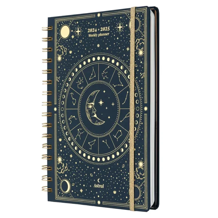 Grupo Erik: Diario Scuola 2024 2025 Astrale, Agenda settimanale A5 12 mesi, 14,8 x 21 cm, Agenda Weekly Planner 2024 2025, Agenda Astrologica 2024 2025