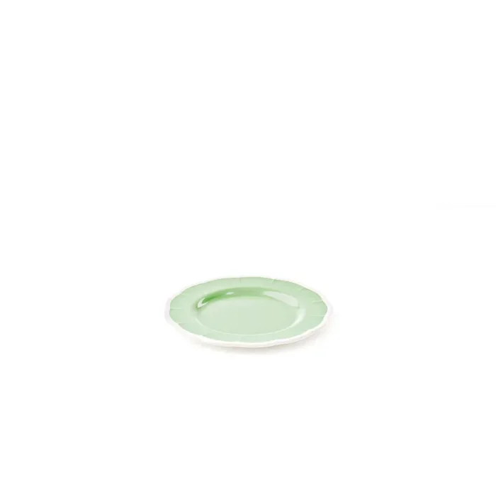 GUZZINI Piatto Dessert Melamina Flora D 21 Cm Table Decor Verde Polvere