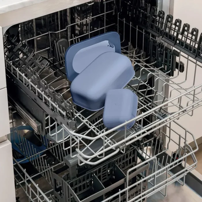 GUZZINI Set Lunch Box con Posate da Viaggio Store & Go Blu Zaffiro - immagine 3