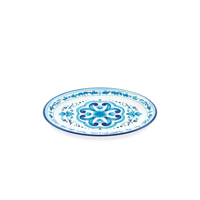 GUZZINI Vassoio Ovale Piccolo Decoro Blues Melamina Table Decor