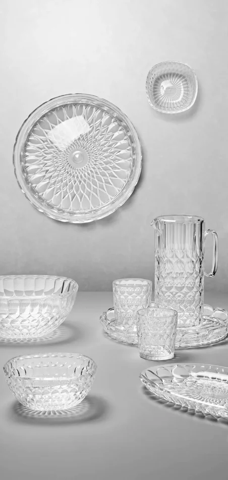 GUZZINI Vassoio Tondo Grande Vanity Bio-Based D 36 Cm Trasparente - immagine 2