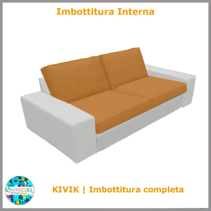 Imbottiture complete Kivik compatibile Ikea tre posti