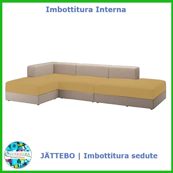 Imbottiture sedute JÄTTEBO compatibile Ikea 5 posti e chaise longue Vendita calda online